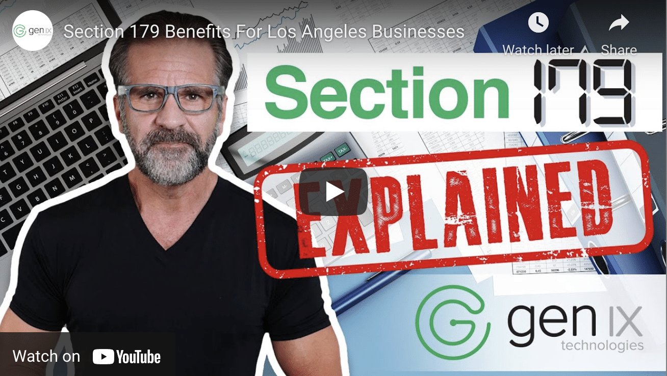 Section 179 Benefits for Los Angeles Businesses