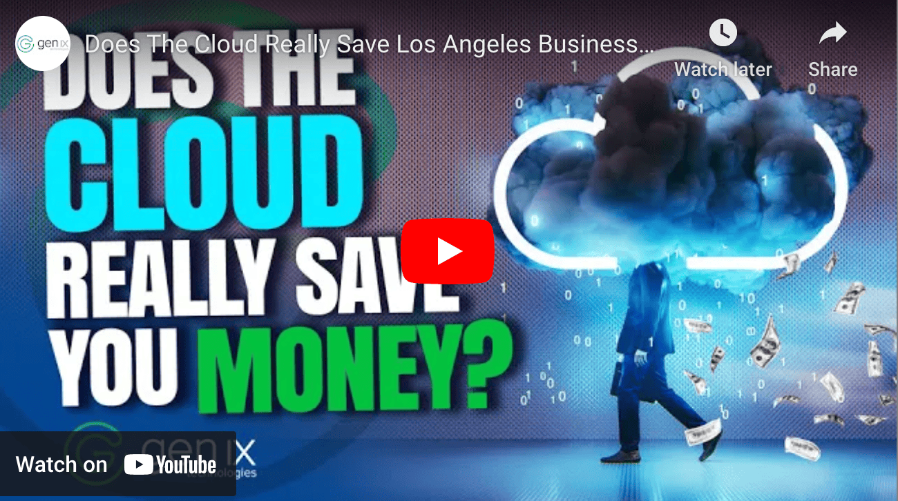 Does The Cloud Really Save Los Angeles Businesses Money?