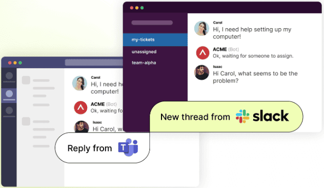 Slack and Teams IT support